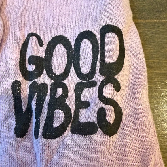 Flowers by Zoe Pink Graphic Sweatpants - Good Vibes - Picture 6 of 10